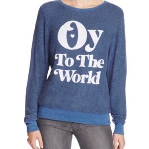 WILDFOX 'OY TO THE WORLD' SWEATSHIRT NWOT!